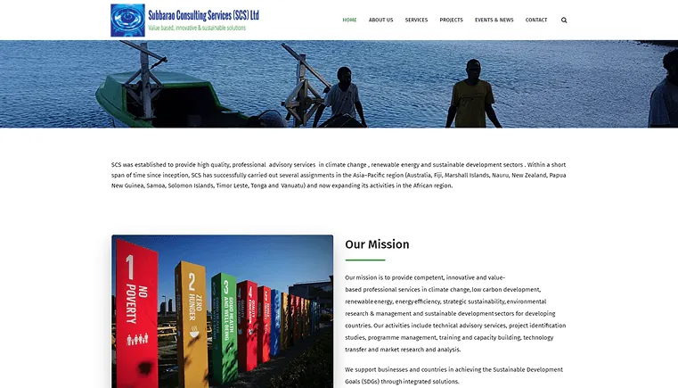 Subbarao Consulting Services website home page