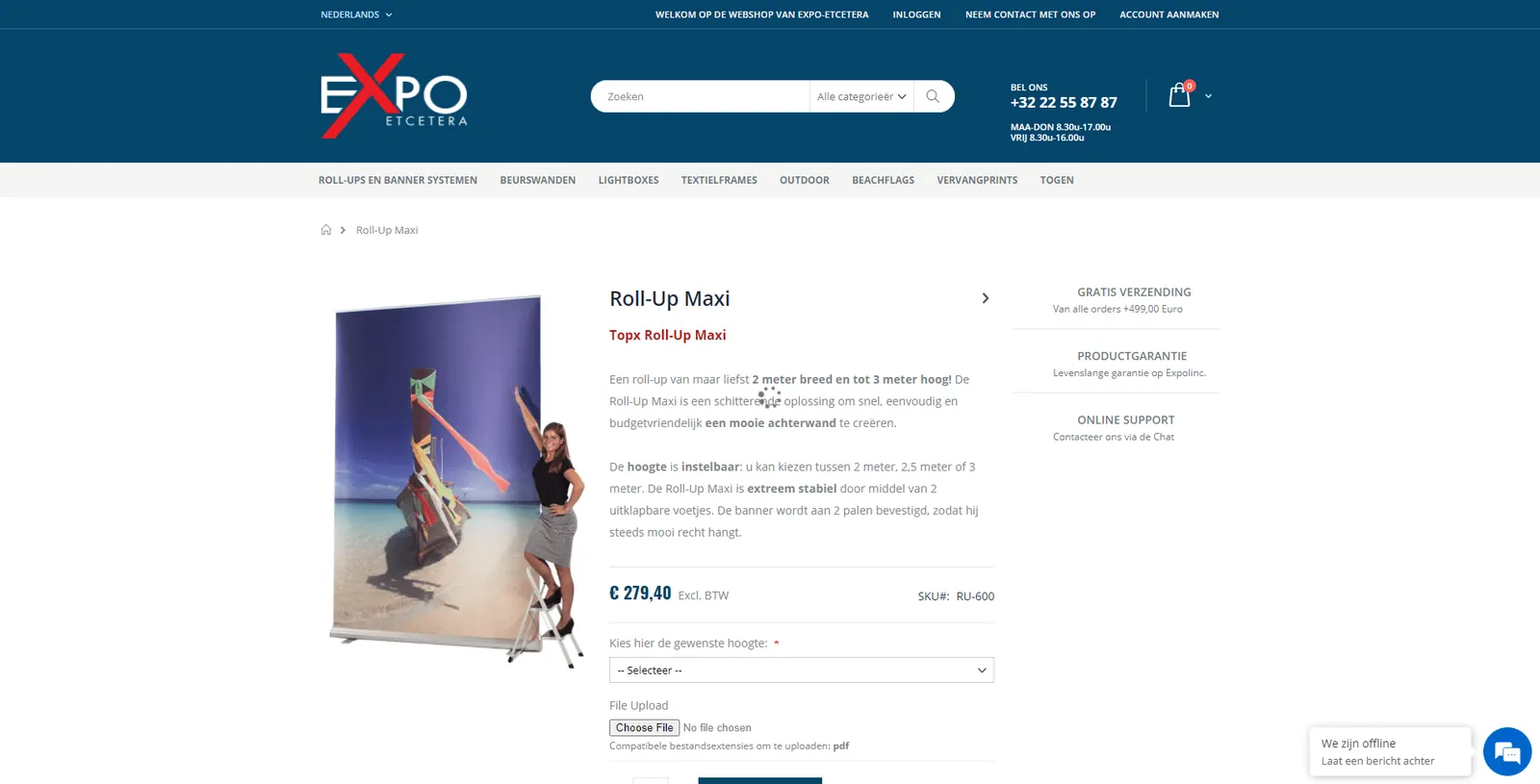Expo-Etcetera Magento 2 webshop after data migration