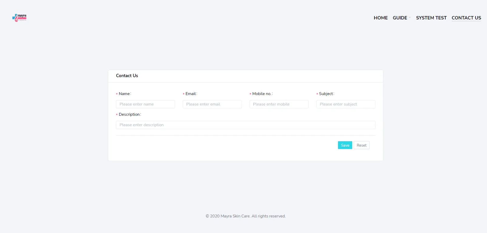 Doctor management system appointment screen