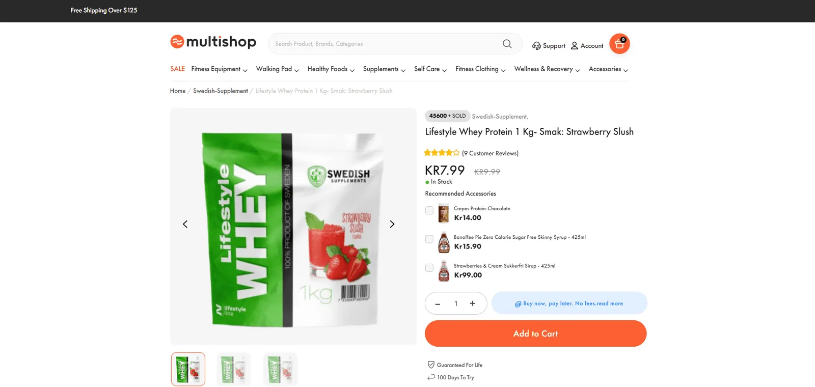Shopify to WordPress migration: Multishop website screenshot
