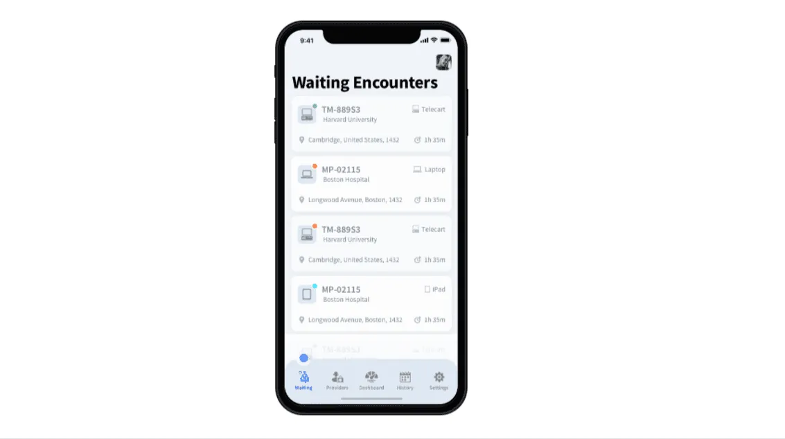 Spinal Care Flutter app video call screen