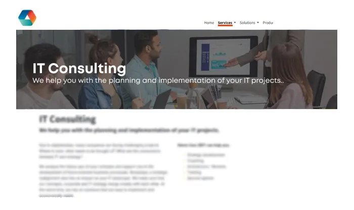 Odoo 14 website migration homepage screenshot