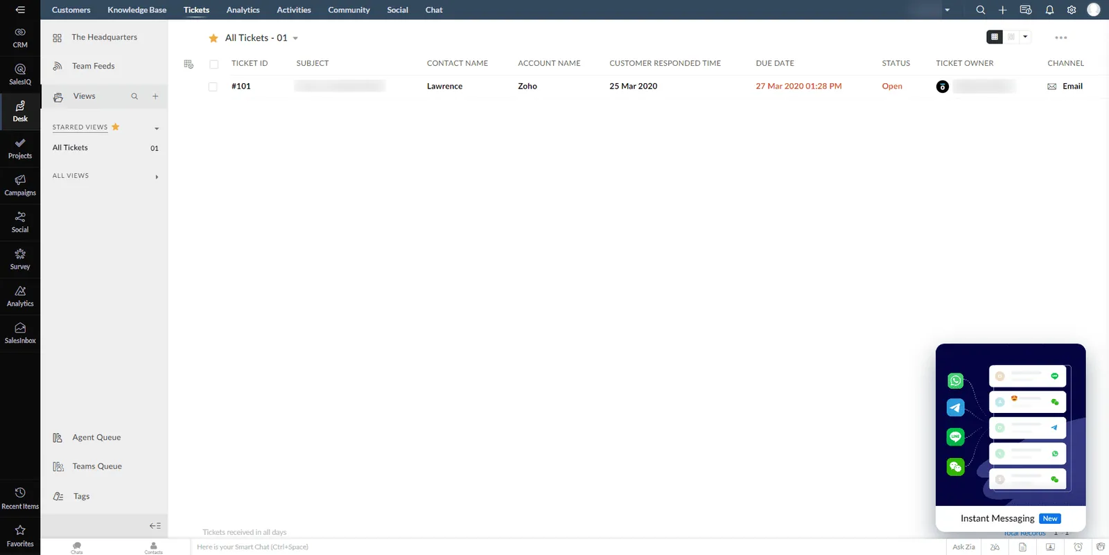 Zoho CRM implementation for a wealth management company