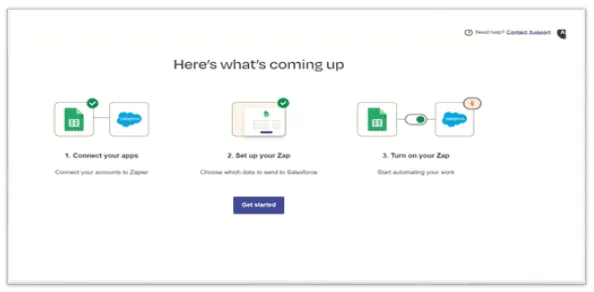 Salesforce integration with Zapier, step 5
