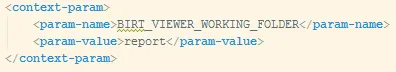 Integrate BIRT web.xml configuration, screenshot 1