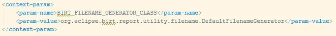 Integrate BIRT web.xml configuration, screenshot 7