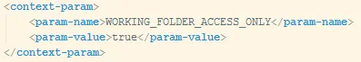 Integrate BIRT web.xml configuration, screenshot 2