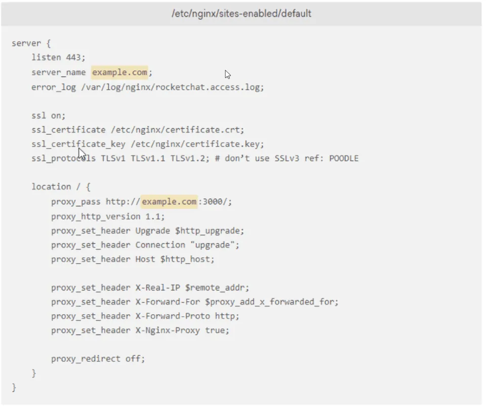 Rocket.Chat communication platform setup screenshot