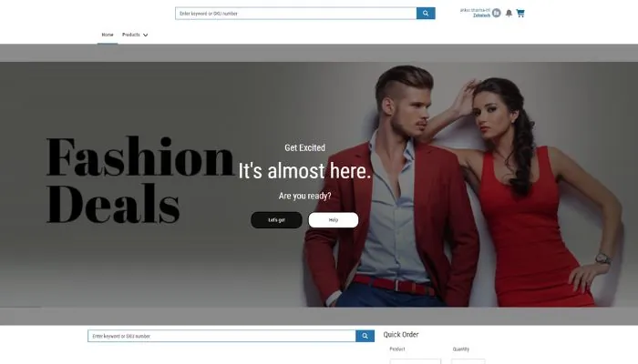 Salesforce ecommerce website screenshot 2