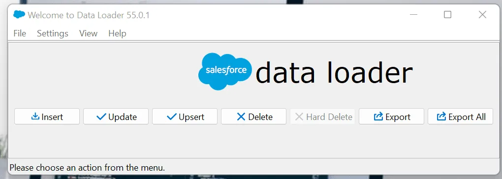 Salesforce data loader