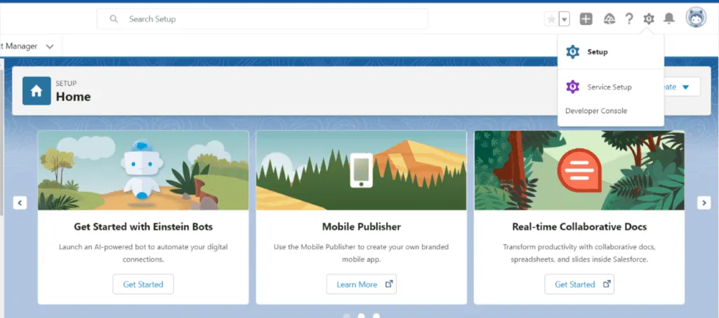 Open the Salesforce developer console